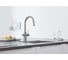 Смеситель для кухонной мойки Grohe Blue Home с фильтрацией, охлаждением и газированием воды, Wi-Fi, суперсталь 31541DC0 6