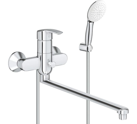 Смеситель для ванны Grohe Eurosmart с душевым гарнитуром, хром 25279000