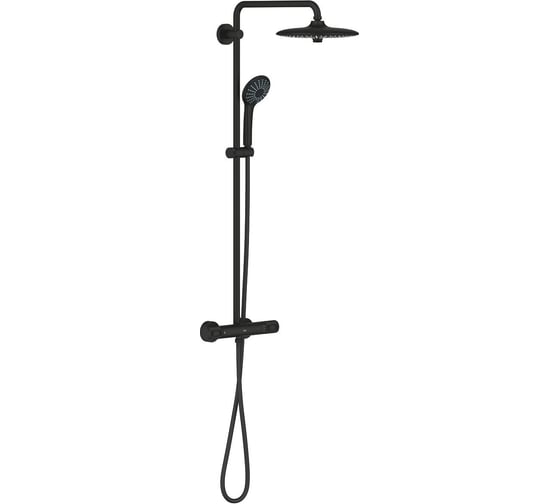 Душевая система Grohe Euphoria System 260 с термостатом для душа, фантомный черный 27615KF2