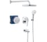 Душевая система Grohe BauEdge со смесителем для ванны, хром 25291000 1