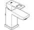 Смеситель для раковины Grohe Eurocube с донным клапаном, темный графит матовый () 23127AL0 8