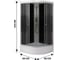 Кабина душевая Bauedge BAU Stil 900x900x2150 мм, прозрачное закаленное стекло TY0053 6