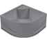 Поддон Alex Baitler 1/4 круга 90х90х42 в сборе AB9042DU_GRAY 2