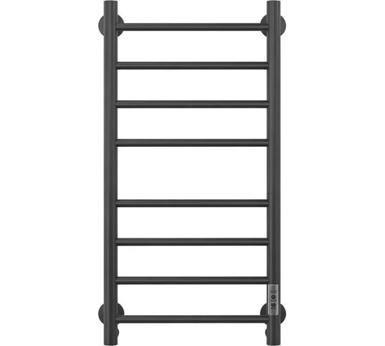 Полотенцесушитель электрический Bauedge BAU Дарион 30х80 черный матовый RW0024