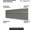 Полотенцесушитель электрический LAGUSTO ECO Design G2SN01.1152 370x1200 мм, акриловый камень, серый PG2-3701200-G-SN01-1152 2