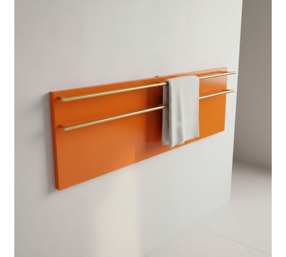 Полотенцесушитель электрический LAGUSTO ECO Design G2SG01.1152 370x1200 мм, акриловый камень, оранжевый PG2-3701200-O-SG01-1152