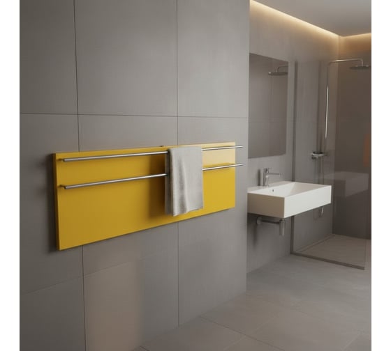 Полотенцесушитель электрический LAGUSTO ECO Design G2SN02.1152 370x1200 мм, акриловый камень, желтый PG2-3701200-E-SN02-1152