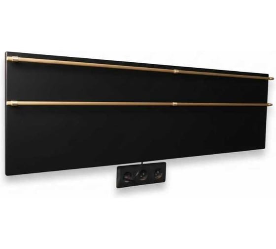 Полотенцесушитель электрический LAGUSTO ECO Design G2SG03.1152 370x1200 мм, акриловый камень, черный PG2-3701200-B-SG03-1152
