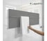 Полотенцесушитель электрический LAGUSTO ECO Design G1SN01.1152 370x1200 мм, акриловый камень, серый PG1-3701200-G-SN01-1152 1