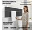 Полотенцесушитель электрический LAGUSTO ECO Design G1SN01.1152 370x1200 мм, акриловый камень, серый PG1-3701200-G-SN01-1152 2