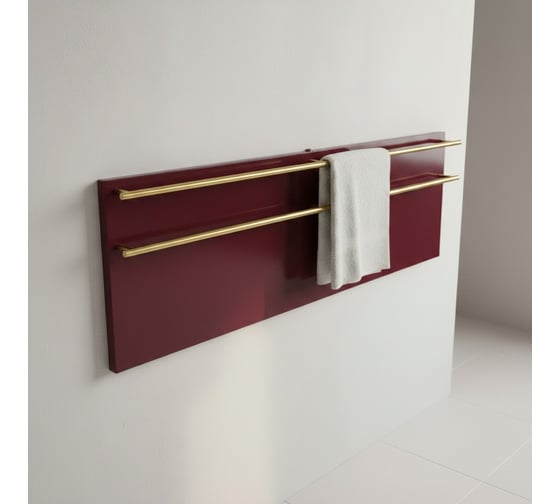 Полотенцесушитель электрический LAGUSTO ECO Design G2SG01.1152 370x1200 мм, акриловый камень, красный PG2-3701200-R-SG01-1152