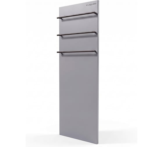 Электрический полотенцесушитель LAGUSTO серия ECO акриловый камень Premium, модель Design 370мм 1200мм (V3BL.320), цвет серый PV3-3701200-G-BL-320