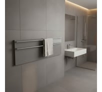 Полотенцесушитель электрический LAGUSTO ECO Design G2SN02.1152 370x1200 мм, акриловый камень, серый PG2-3701200-G-SN02-1152