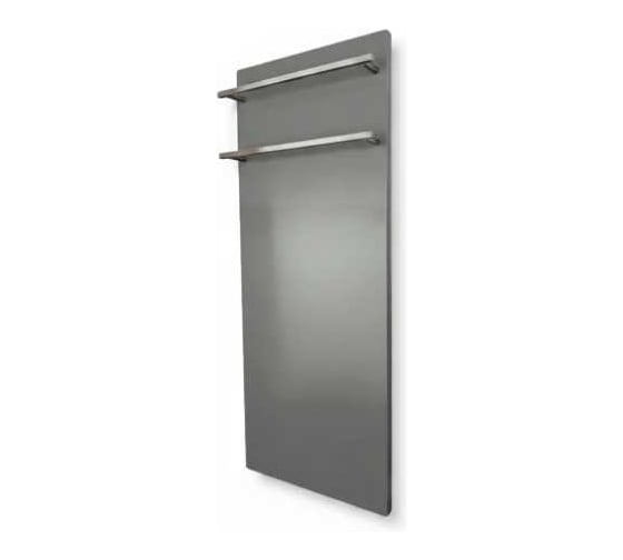 Полотенцесушитель электрический LAGUSTO серия ECO акриловый камень Premium, модель Stone 280мм 680мм (V2), цвет серый PV2-280680-G