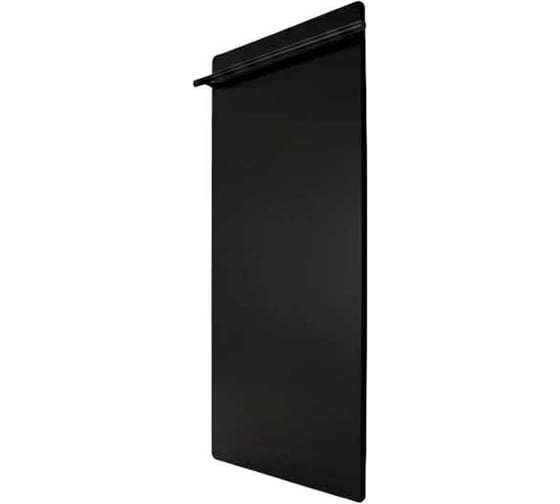 Полотенцесушитель электрический LAGUSTO серия ECO акриловый камень Premium, модель Stone 280мм 680мм (V1BL.256), цвет черный PV1-280680-B-BL-256