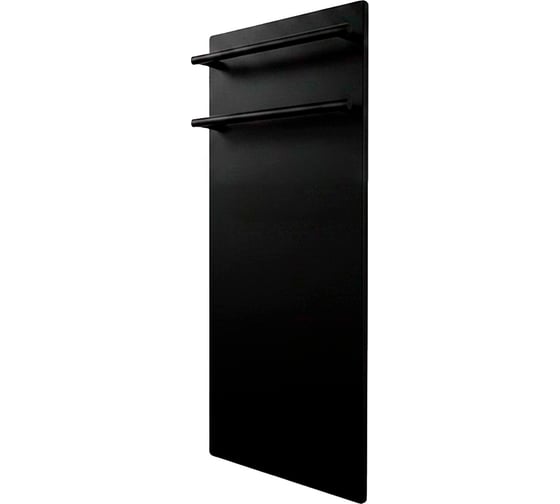 Полотенцесушитель электрический LAGUSTO серия ECO акриловый камень Premium, модель Stone 280мм 680мм (V2BL.256), цвет черный PV2-280680-B-BL-256