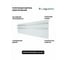 Полотенцесушитель электрический LAGUSTO ECO Design G4 370x1200 мм, акриловый камень, белый PG4-3701200-W 2