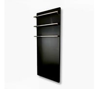 Полотенцесушитель электрический LAGUSTO серия ECO акриловый камень Premium, модель Stone 280мм 680мм (V3), цвет черный PV3-280680-B