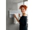 Полотенцесушитель электрический LAGUSTO серия ECO акриловый камень Premium, модель Stone 280мм 680мм (G2BL.256), цвет белый PG2-280680-W-BL-576 5
