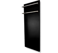 Полотенцесушитель электрический LAGUSTO серия ECO акриловый камень Premium, модель Stone 280мм 680мм (V2), цвет черный PV2-280680-B