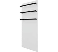 Полотенцесушитель электрический LAGUSTO серия ECO акриловый камень Premium, модель Stone 280мм 680мм (V3BL.256), цвет белый PV3-280680-W-BL-256