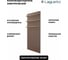 Полотенцесушитель электрический LAGUSTO серия ECO акриловый камень Premium, модель Stone 280мм 680мм (V3SST.256), цвет серый PV3-280680-G-SST-256 2