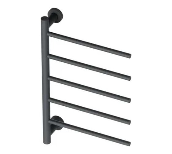 Полотенцесушитель дизайнерский электрический Bauedge BAU Nimb Gun Grey 62,5х40, подключение нижнее, темно-серый металлик AF0003