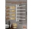 Полотенцесушитель дизайнерский электрический Bauedge BAU Nimb White 62,5х40, подключение нижнее, белый матовый AF0002 3