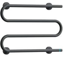 Полотенцесушитель электрический Bauedge BAU M Gun Grey 41,5х61,5, темно-серый металлик AF0042