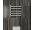 Полотенцесушитель дизайнерский электрический Bauedge BAU Nimb Elegant White 60х50, подключение нижнее, белый матовый AF0023 2