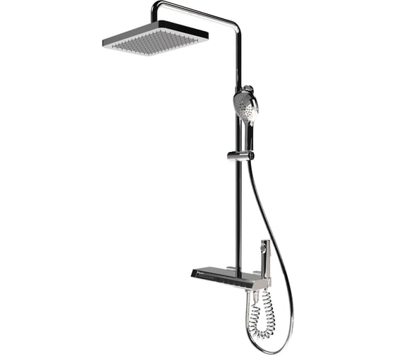 Душевая система с тропическим душем и термостатом FLISSEN Каскад Cascade хром SF810039CH-02