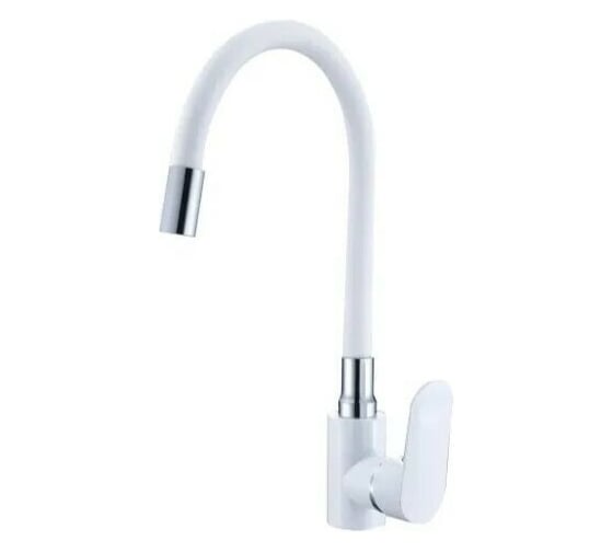 Смеситель для кухни Ammore с гайкой, с силиконовым изливом A5508-C