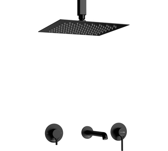Встраиваемый комплект для ванны WasserKraft Rhein с изливом и верхней душевой 9951.99DVR2.152.255.443MB