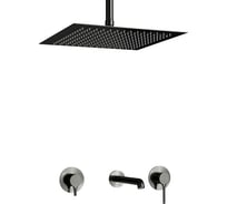 Встраиваемый комплект для ванны WasserKraft Rhein с изливом и верхней душевой 9951.99DVR2.068.118.443GR