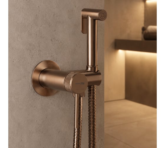 Смеситель с гигиеническим душем WasserKraft Muritz 9838BRG
