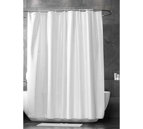 Штора Bath Plus SUPER BIG белая, 280x200 ST-007