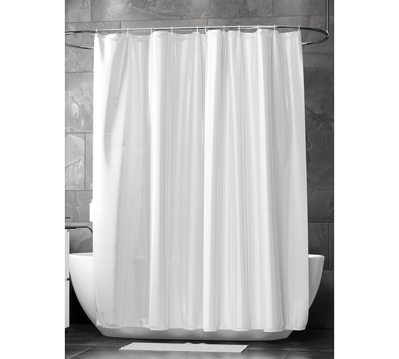 Штора Bath Plus SUPER BIG белая, 280x200 ST-007