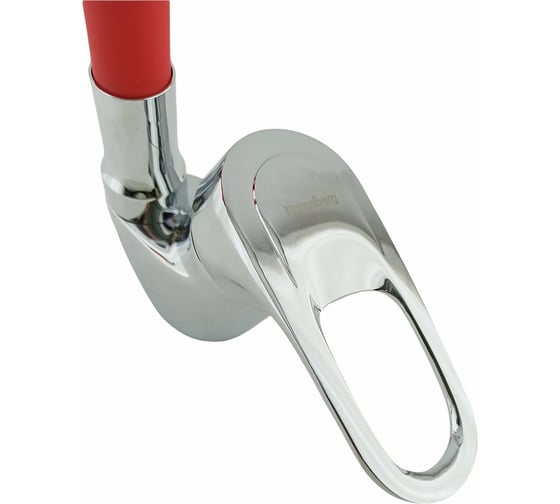 Смеситель для кухни Rainsberg с гибким силиконовым изливом, красный R3193F-8