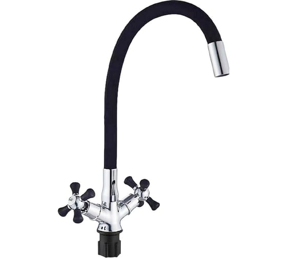 Смеситель для кухни Rainsberg с гибким силиконовым изливом R5893F-2