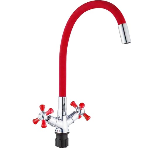 Смеситель для кухни Rainsberg с гибким силиконовым изливом R5893F-8