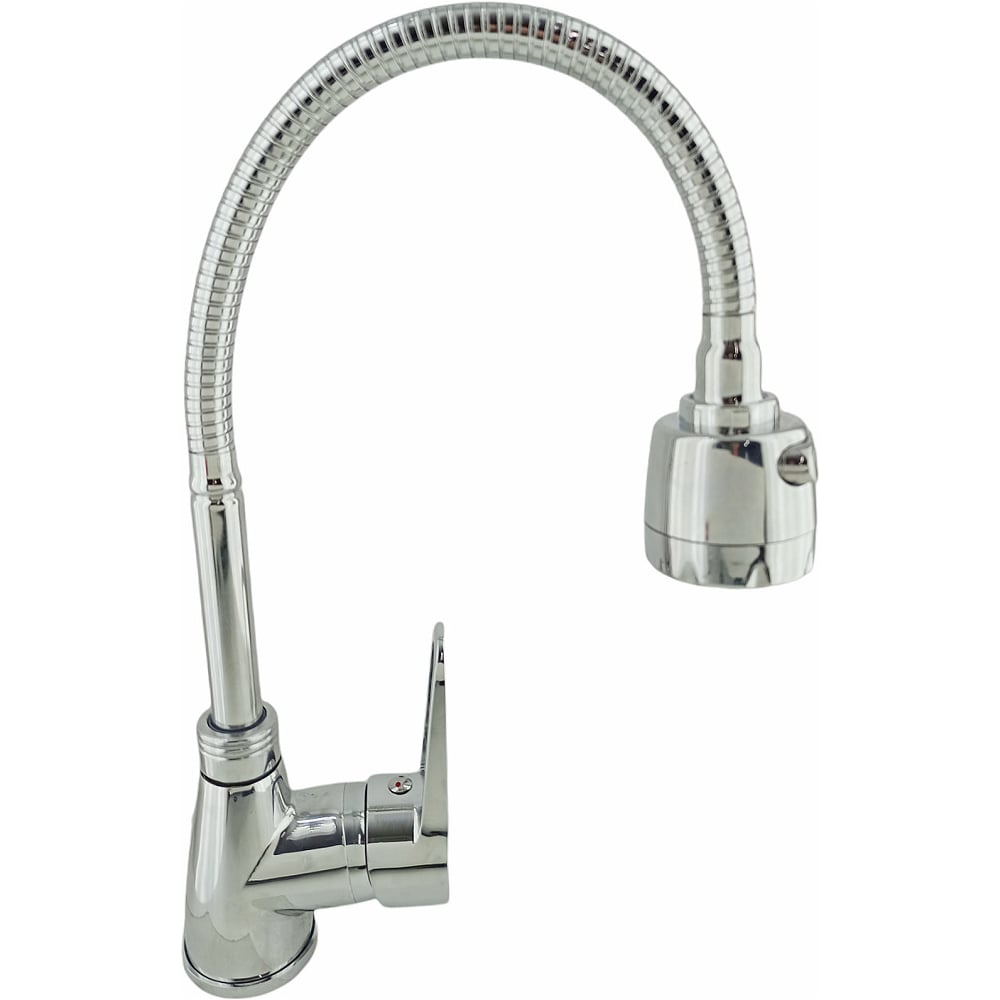 Смеситель для кухни Rainsberg хром, однорычажное управление, силумин ...