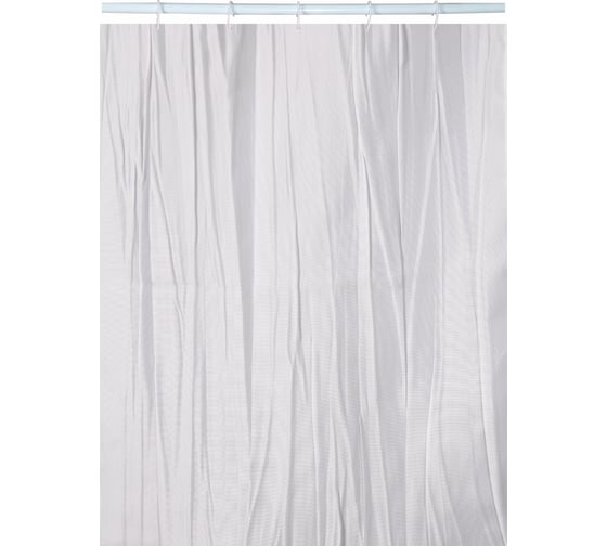 Штора для ванной Zenfort Тафта, полиэстер, 180x200 см, белая 104036