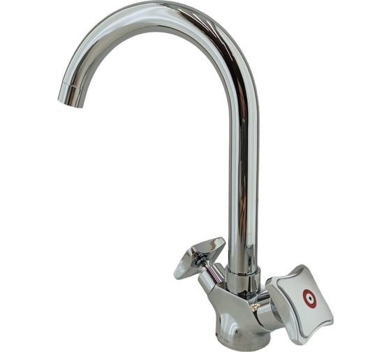 Смеситель для кухни Rainsberg из силумина, хром R7113F