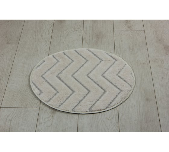 Коврик для ванной комнаты круглый Joy Home Дублин HY25CRH-KB 55 см, бежевый 16227