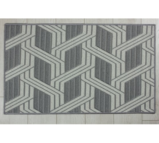 Коврик для ванной комнаты Joy Home Глостер HY25FH04 60x100 см, серый 16224