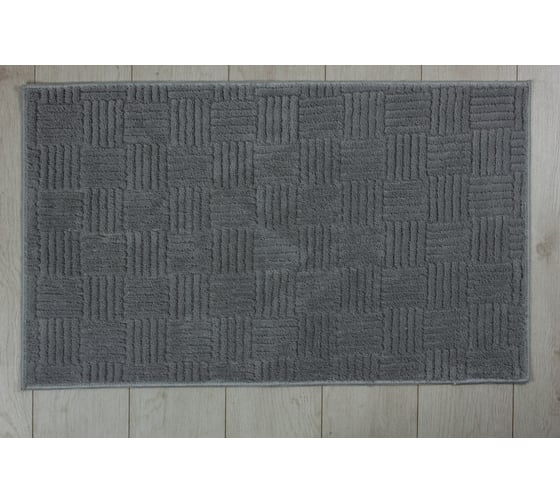Коврик для ванной комнаты Joy Home Кардифф HY25FH02 60x100 см, серый 16220
