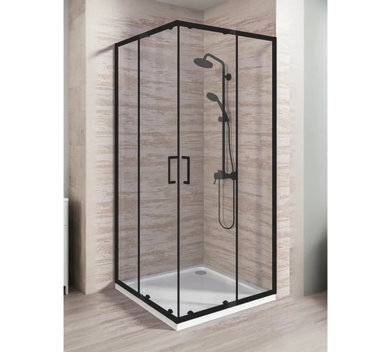 Ограждение душевое GooD DooR LITE CR-80-C-B ЛТ00025
