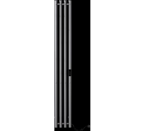 Полотенцесушитель электрический INDIGO Стайл 4 150x18 см, таймер, скрытый провод справа, графит металлик LSE150-18GFMRt