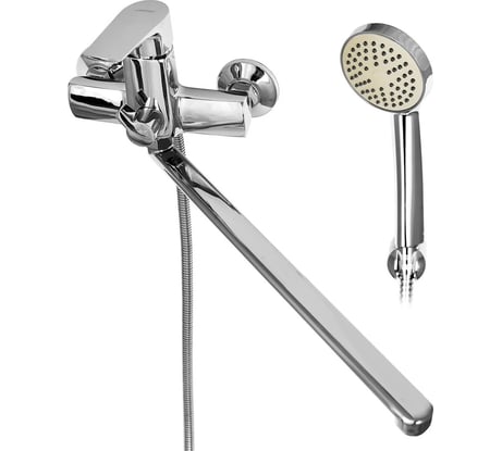 Смеситель для ванной WISENT с изливом 40 см и душем W22241