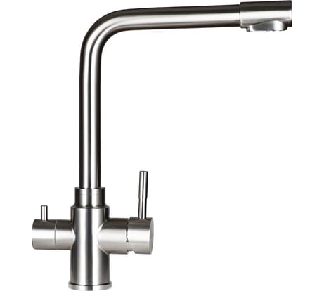 Кухонный смеситель WISENT нержавеющая сталь, с подводкой питьевой воды W4355-3